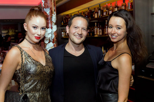 Adam in London Club with 2 Beautiful girls on both arms! Dating and Relationship Coaching Student