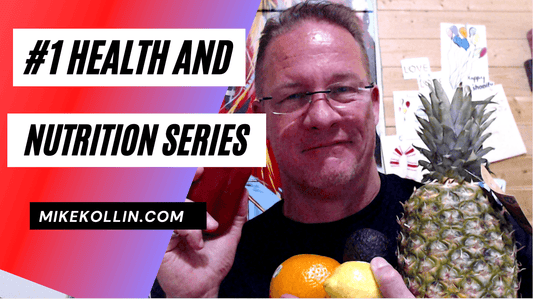 Health and Nutrition Video Series  Handsome Man with Glasses Holding Fruit and Vegetables