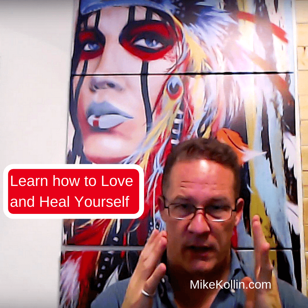 Myself with glasses on | Colorful image of American Indian Woman with headdress on!
